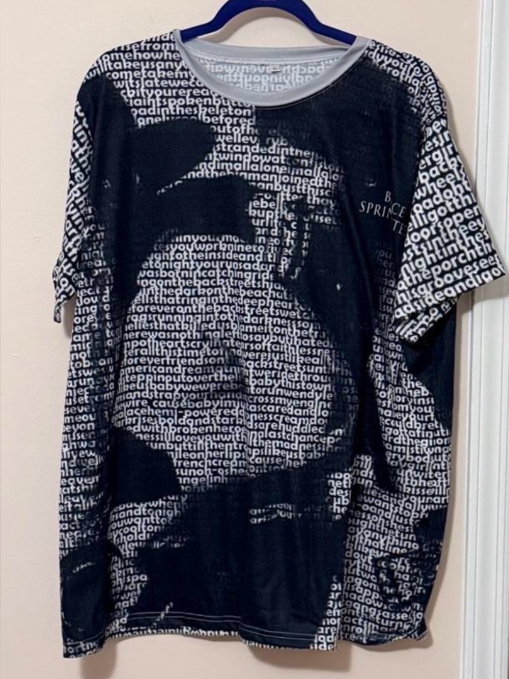AMAZING Bruce Springsteen BORN TO RUN Lyrics XL Shirt